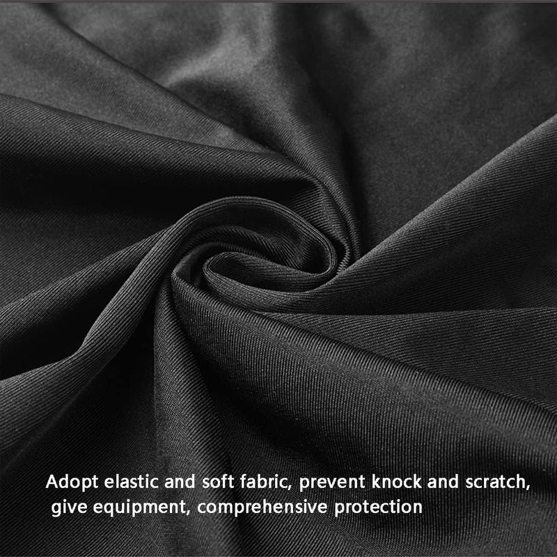 DOBOLAN Indoor TV dust cover, elastic fabric with adjustable size, Suitable for most brands of 66-75 inch flat or curved TVs (Black, 66 - 75 inches) - Image 3